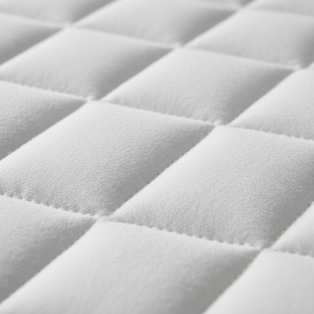 Soft bamboo fabric mattress cover texture on king size memory foam mattress
